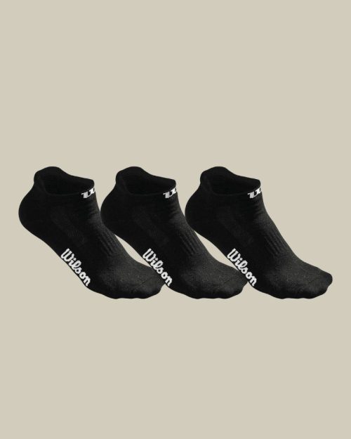 Wilson dames no-show sokken 3-pack zwart
